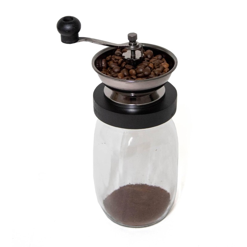 Lehman's Manual Coffee Grinder with Mason Jar Grounds Storage, Comfortable