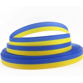 1 Roll Yellow and Blue Ribbons 5 Yards Suitable for Making Some Handmade Fabric Ribbons Ukrainian Flag Ribbon DIY Handmade Ribbon Rolls, Trimmings and Embellishments (9mm