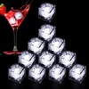 Light Up Ice Cubes for Drinks,96 PCS White LED Ice