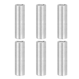 PATIKIL 6 Pcs Stainless Steel Spacers, 8mm ID x 12mm OD x 40mm Height 304 Stainless Steel Bushing Screw Standoff Unthreaded Round Spacer for 5/16" M8 Screws Bolts Nuts