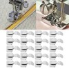 20 Pcs Zipper Presser Foot Stainless Steel Invisible Zipper Sewing