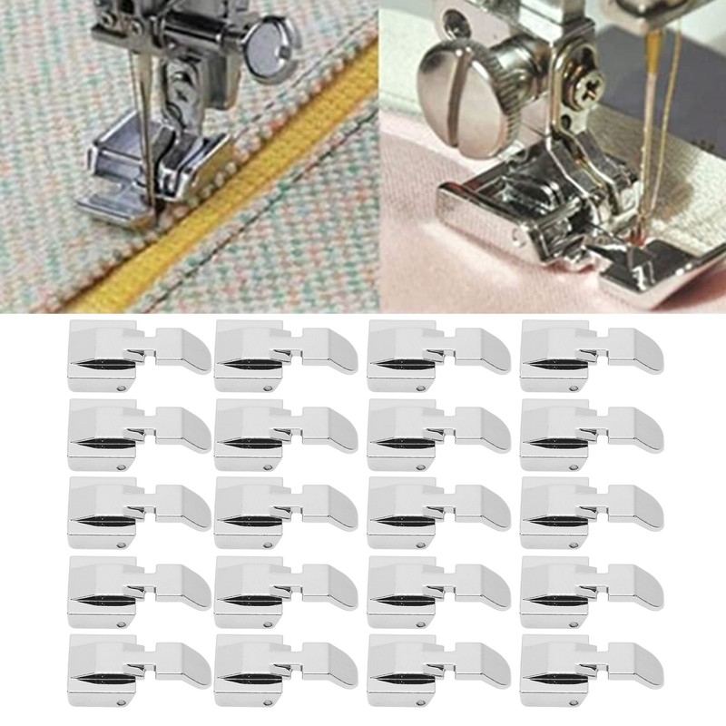 20 Pcs Zipper Presser Foot Stainless Steel Invisible Zipper Sewing