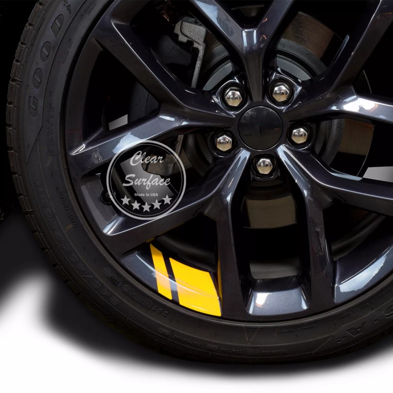 ClearSurface Wheel Rim Vinyl Decal Sticker Hash Mark Stripe Overlay