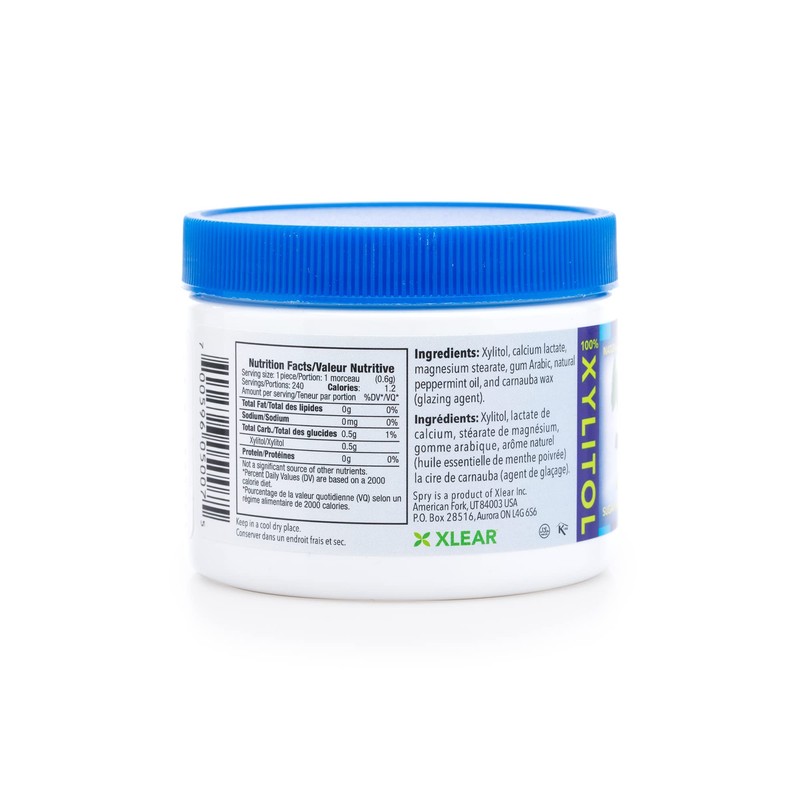 Spry Xylitol Peppermint Sugar Free Candy - Promote Oral Health,