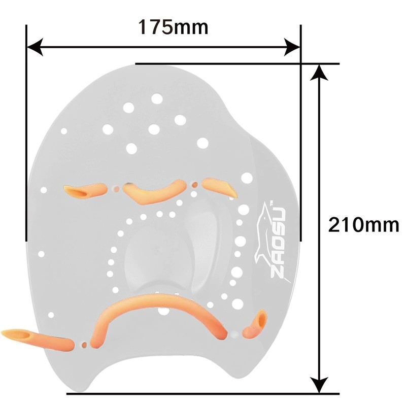ZAOSU Hand Paddles, Swimming Paddles for Swimmers & Triathletes, Training