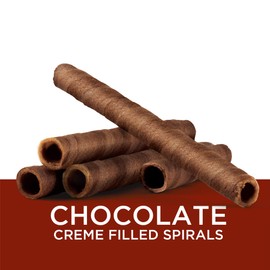 got milk? Wafer Spirals, Chocolate, 14 Oz. Tin with 36 Rolls, Delicious Rolled Wafer Rolls with Filling, Chocolate Wafer Cookies for Dessert or Snack, Retail Pack