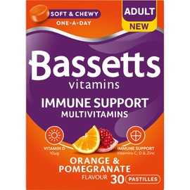 Bassetts Adult Immune Support Multivitamins Orange & Pomegranate 30 Gummies