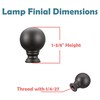 Aspen Creative 24041-31 Finial Lighting & Lamp Accessory, Oil Rubbed