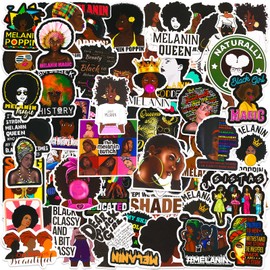 100 Styles Black Pop Singer Decal Vinyl Waterproof Sticker Black Girl Decal Waterproof and Durable Computer Skateboard Guitar Water Bottle Bike Stickers