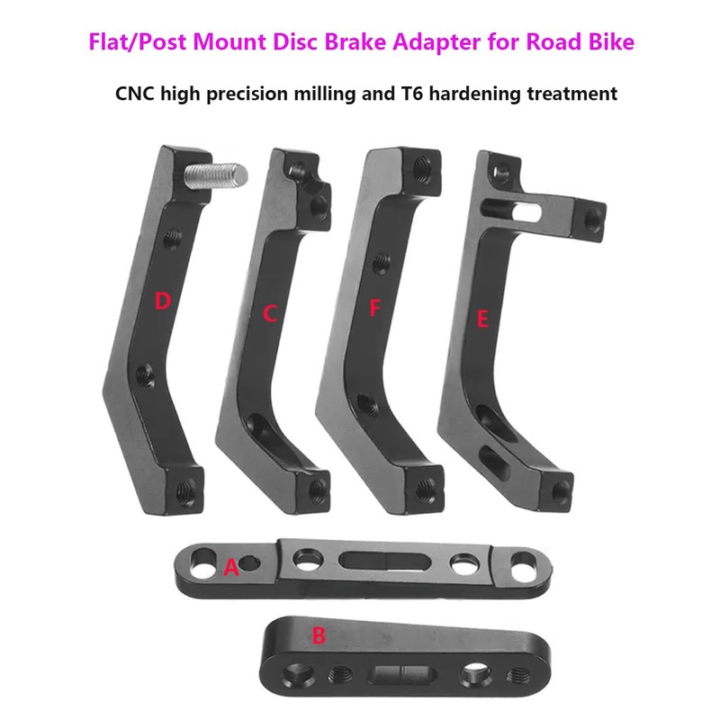 Remeiven Disc Brake Adapter for Road Bike, Flat/Post Mount Caliper