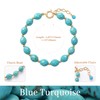 Beaded Bracelets for Women Turquoise Dainty Chunky Charm Bracelet Jewelry
