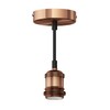 ledscom.de RETRA Pendant Light / Pendant Lamp, Textile Cable, Bronze