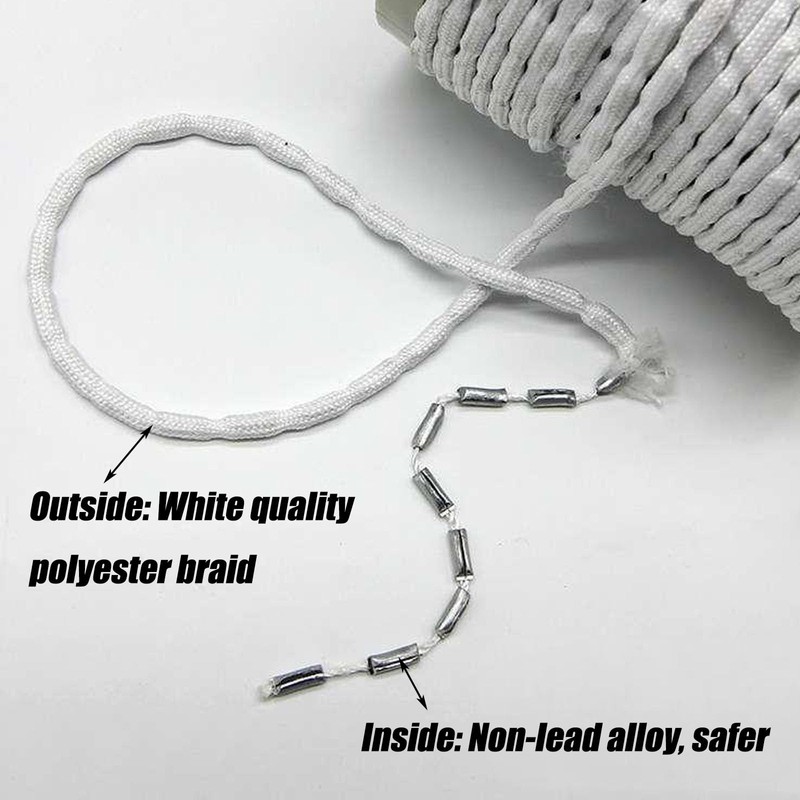 BSDYCL Curtain Weights for Hems, 5 Meter Curtain Weights Tape
