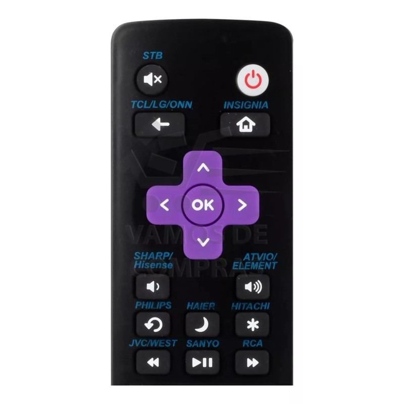Control Compatible LG Tcl R0ku-t1107a Philps Haie Hitachi