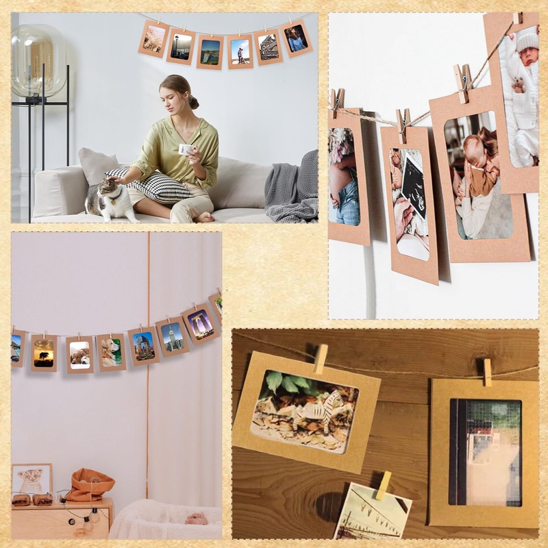 4×6 Hanging Picture Frames – 20 Pack Cardboard & Paper