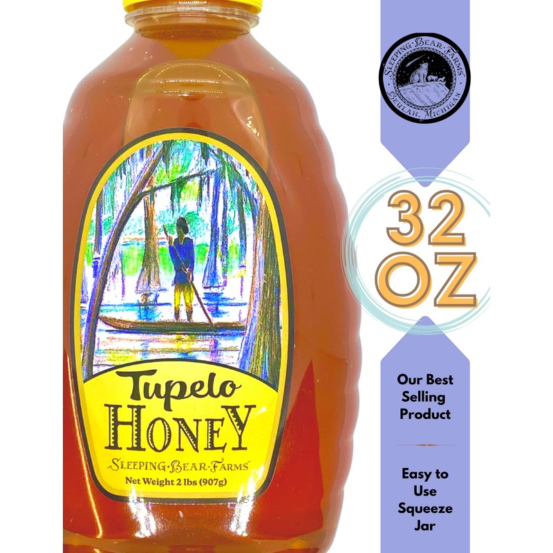Tupelo Honey 32oz - 2 pound -Two pound Jar- from