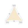 Vexoria Sun Shade Sail Canopy, 12'x 12'x 12' Triangle 95%