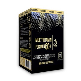 Actif Multivitamin for Men Age 60+ with 30 Organic Vitamins and Organic Herbs, Non-GMO, Made in USA, 120 Count