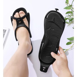 Epsion Shower Shoes Quick Dry Non-Slip Bathroom Slippers for Men Women Dorm Home Slides Travel Portable Folding Slippers