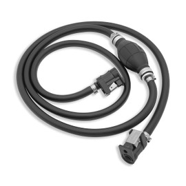 NOTETOUPT Fuel Line Assembly 5/16" 8mm Fuel Gas Line Hose for Marine Outboard Boat Motor RVs Fuel Assembly ith Primer Bulb Steel Hose Clamps with Primer Bulb Steel Hose Clamps 6FT fuel line