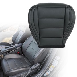 AOUTTUOA Black Driver Side Bottom Perforated Replacement Microfiber Leather Replacement Seat Cover #41 E1 Compatible with Ford Mustang 2015 2016 2017 2018 2019 2020 2021 2022 2023