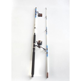 American Spirit Nite Stick Spinning Catfish Combo 7' 2PC/ 6 BB Reel