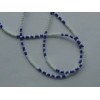 Handmade BLUE DOUBLE SIDED EVIL EYE PROTECTION BEADED EYEGLASS HOLDER