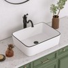 DeerValley 19" x 15" Bathroom Sink, Bathroom Vessel Sink Rectangular