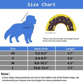 Soft Dog Cone, Lightweight Elizabethan Collar for Dogs, Adjustable Soft Cones for Dogs/Cats to Stop Licking After Surgery, Cute Donut Cone of Shame Alternatives for Pets (X-Small)