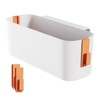 ARCPNRT Hanging Bed Organiser, Bed Organiser with Hooks, Orange Hanging