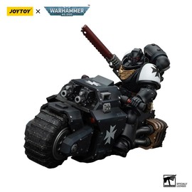 JOYTOY Warhammer 40k 1/18 Action Figures Anime Space Marines Black Templars Outriders Brother Valtus:_Valtus_12.1cm