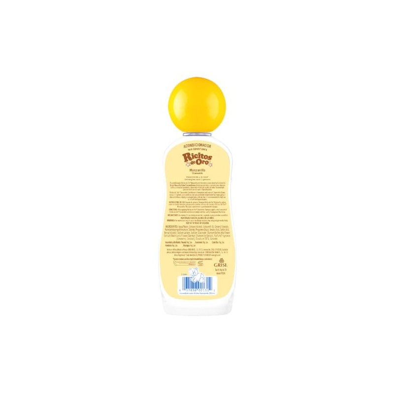 Ricitos de Oro, Acondicionador Manzanilla, 200 ml | Desenreda y