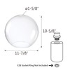 Aspen Creative 28012-60-1 Clear Glass Shade for Pendant Lights, Wall