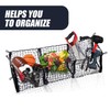 Zone Tech Three Pocket Mesh Trunk Cargo Net Storage Organizer–