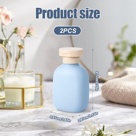 FNANJWQ 3.4 oz Leakproof Squeeze Bottle with Flip Top Plastic Tavel Container for Creams Toiletries Lotion Foundation Refillable Shampoo and Conditioner Bottles