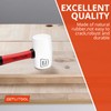 GETLITOOL Rubber Mallet Hammer 16oz, Non-Marking White Rubber Hammer ⌀=55mm