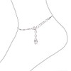 Schöner SD Anklet 925 silver with briolett cut drop crystal