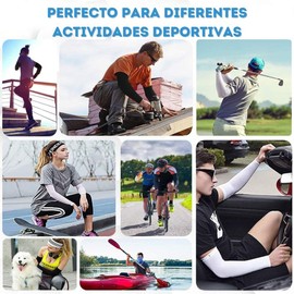 Timotech 4 Pares de Mangas de Protección UV para Brazos, Mangas para Sol Deportivas Fresco y Transpirable, Cubierta de Tatuaje, Manga de Compresión UPF 50 para Hombres y Mujeres. (Negro)