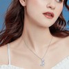 PRAYMOS Collar de plata de ley 925 con libélula para