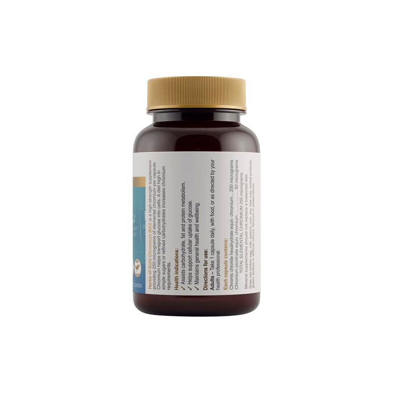 Herbs Of Gold Chromium Max 60 Capsules