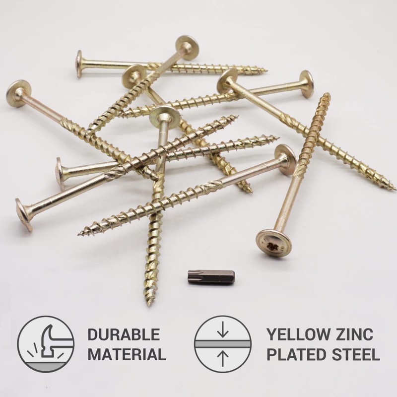 (Pack of 10 pcs) Galvanized Steel 8.0 x 140 mm
