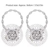 2Pcs Magnetic Curtain Tiebacks Stainless Steel Sparkling Crystal Flower Curtain
