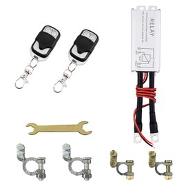 WOODGUILIN Remote Battery Disconnect Switch Wireless Remote Car Kill Switch 12V Automotive Wireless Switch DC12V 200A, for Car, Pumps, Inverters, Heavy Equipment.(Metal)