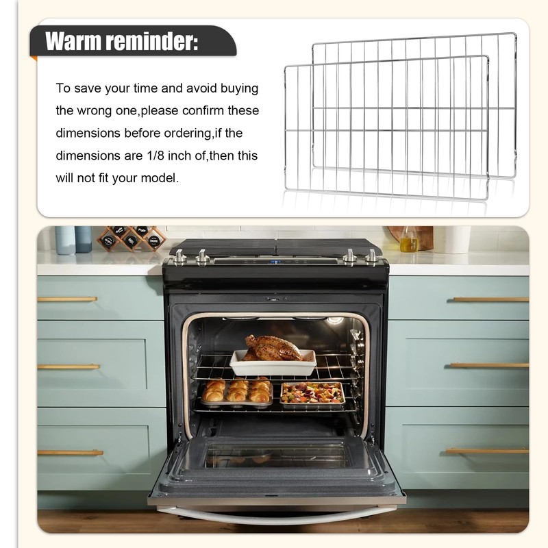 2-Pack Oven wire rack assembly 316496201（24" x 16" ）inch Compatible