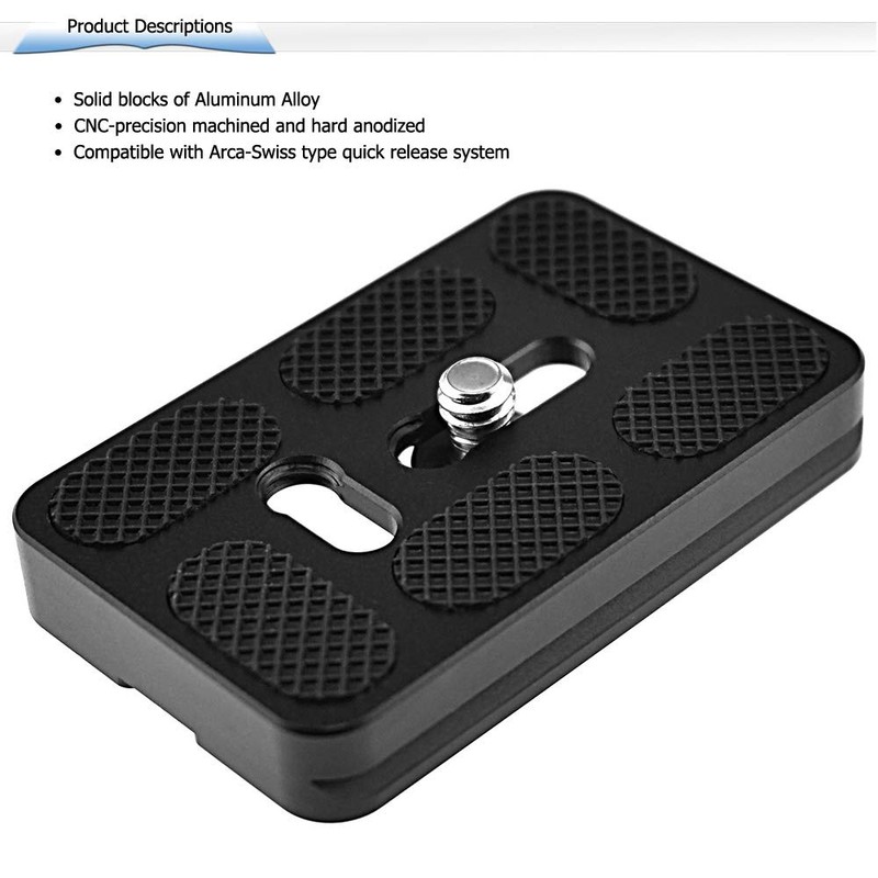 NOTRICKT QRP-003 60mm Quick Release Plate for DSLR Mirrorless and