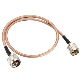 TA-VIGOR RG400 Coaxial Cable 2Ft(0.6M), 50 Ohm UHF (PL259) Male to N-Type Male Low Loss Coax Cable for HAM & CB Radio, Antenna Analyzer, Security CCTV Camera
