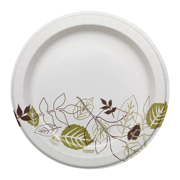 Dixie Ultra 10" Heavy-Weight Paper Plates by GP PRO (Georgia-Pacific); Pathways; SXP10PATH; 500 Count (125 Plates Per Pack; 4 Packs Per Case)