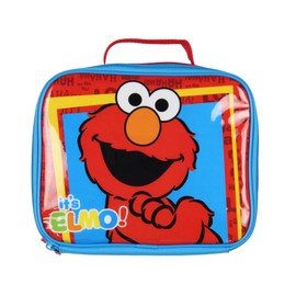 INTIMO Sesame Street It's Elmo HAHA LOL Tossed Face Print Insulated Lunch Box Bag Tote