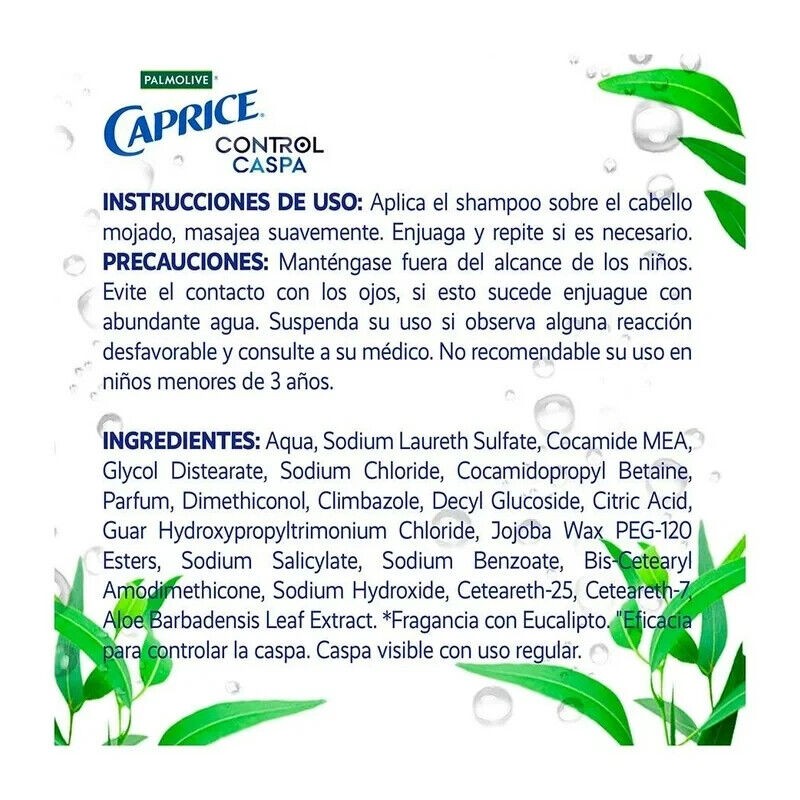 Palmolive Caprice 2 Pack PALMOLIVE CAPRICE LIMPIEZA FRESCA EUCALIPTO SHAMPOO