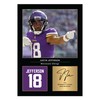 Icons Wall Art Justin Jefferson Minnesota Vikings Signed A4 Printed